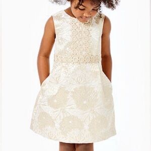 NWT Lilly Pulitzer Mini Clare Gold Brocade Dress